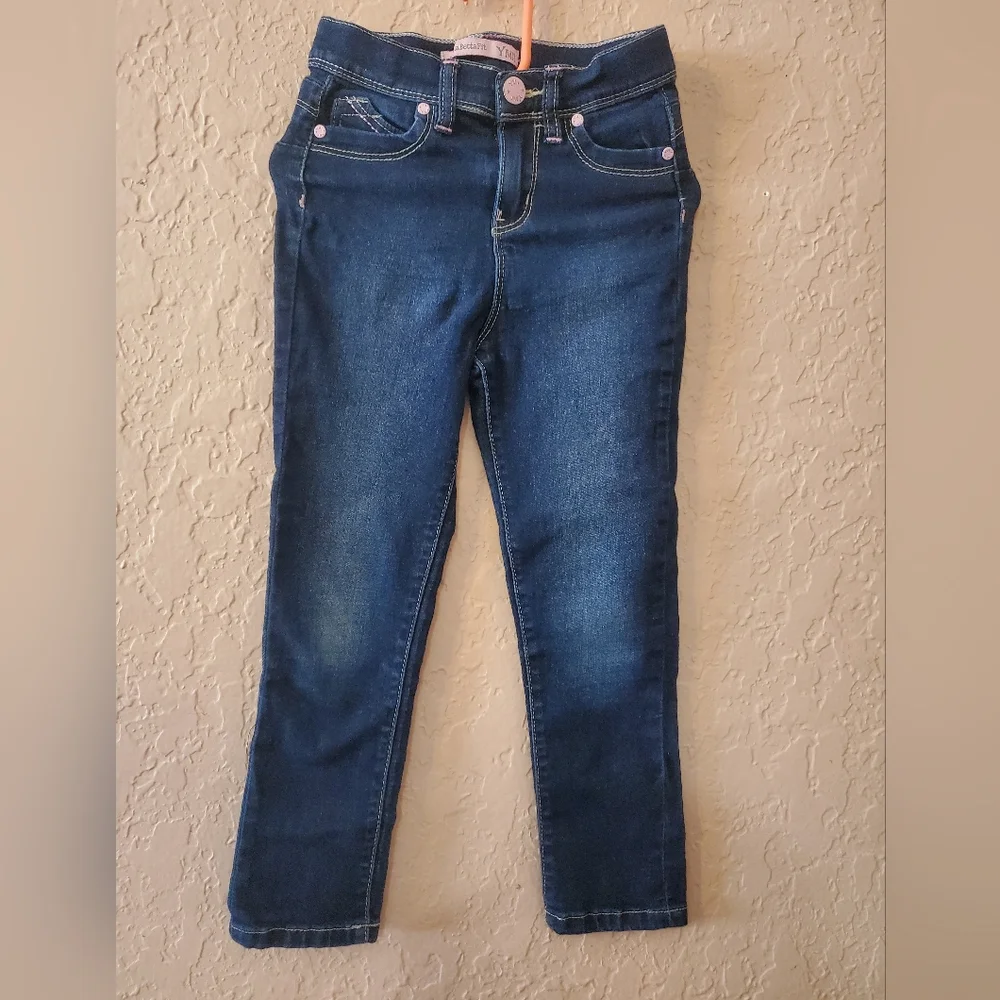 YMI Jeans girl size 5 with elastic adjustable waist